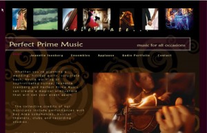 website for Perfect Prime Music