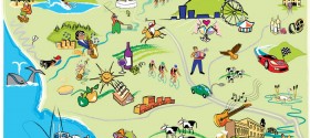 map design for promation of "Go Local"