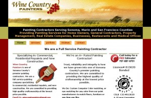 website for Wine Country Painters