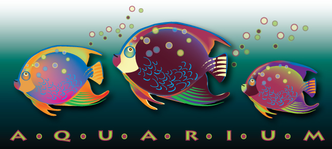 vector illustration of aquarium fish